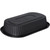 Dinex DXMW810PBLK 32 Oz. Large Black Oblong Polypropylene Microwaveable Proex Disposable Entrée Platter