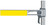 Metro CSM6-Y Super Erecta Shelf Marker 6" x 1-1/4" Snaps Over Edge of Wire Shelves Yellow