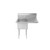 Atosa SS1818D11R18 Mixrite 38.5" W 18 Gauge Stainless Steel 1-Compartment Right Hand Drainboard Sink