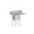 Atosa SS1818D11R18 Mixrite 38.5" W 18 Gauge Stainless Steel 1-Compartment Right Hand Drainboard Sink