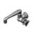 T&S Brass B-0216-CR Faucet single hole single temperature wall mount 6" swivel cast spout (0SC6)
