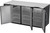Beverage Air BB72HC-F-B 72" W Black Galvanized 3 Solid Doors Refrigerated Food Rated Back Bar Storage Cabinet - 115 Volts