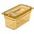 Carlisle 3086213 5.7 Qt. 1/3 Size Polyether Sulfone Amber Storplus High Heat Hot Food Pan