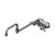 T&S Brass B-1135 Faucet 18" double-jointed nozzle back mounted