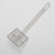 American Metalcraft SKS514 5" W x 5" D Square Fine Mesh Nickel Plated Steel Skimmer