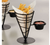 American Metalcraft FBS591 5" Iron Black Cone Ironworks French Fry Basket