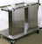 Lakeside 2819 47" W Stainless Steel Mobile Cantilever 15" x 20" Tray, Glass and Cup Rack Dispenser