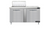 Continental Refrigerator D60N12M 60" W Two-Section Two Door Designer Line Mighty Top Sandwich Unit