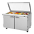 Turbo Air PST-60-24-N-GL 60.25" W Two-Section Two Door PRO Series Mega Top Sandwich/Salad Prep Table with Glass Lid