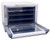 Cadco OV-023P Stainless Steel 1 Deck Half Size Electric Convection Oven - 208-240 Volts 1-Ph