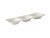 Tuxton AMU-555 Ceramic Pearl White Rectangular Plate (1 Dozen)
