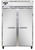 Continental Refrigerator 2RNSS 52" W Two-Section Solid Door Reach-In Refrigerator