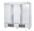 Infrico USA IRR-AN67BT 82" W Three-Section Solid Door Reach-In Freezer - 115 Volts