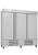 Infrico USA IRR-AN67BT 82" W Three-Section Solid Door Reach-In Freezer - 115 Volts