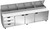 Beverage Air DPD119HC-3 119" W Four-Section Three Door Three Door Pizza Top Refrigerated Counter