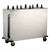 Lakeside 6308 Easy-Glide 8.13" Dia. Round Stainless Steel 3-Tube Cabinet Heated Mobile Dish Dispenser