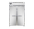 Continental Refrigerator D2RSNSA 52" W Two-Section Stainless Steel Door Reach-In Designer Line Refrigerator