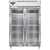 Continental Refrigerator D2RSNSAGD 52" W Two-Section Glass Door Reach-In Designer Line Refrigerator