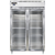 Continental Refrigerator D2RSNSAGD 52" W Two-Section Glass Door Reach-In Designer Line Refrigerator