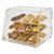 Winco ADC-3ADC-4 21" x 18" x 16-1/2"H Clear Acrylic Countertop Display Case (3 Trays Per Set)