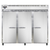 Continental Refrigerator 3FES-SA 85.5" W Three-Section Solid Door Reach-In Extra-Wide Freezer - 115 Volts