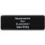 Winco SGN-317 9"W x 3"H Black Information Sign