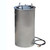 Lakeside 91425 Adjust-a-Fit 7.5" Dia. Round Stainless Steel 1-Tube Heated Shielded Dish Dispenser - ADA Height