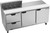 Beverage Air SPED72HC-08-2 72" W Three-Section Two Door Sandwich Top Refrigerated Counter