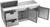 Beverage Air SPED72HC-08-2 72" W Three-Section Two Door Sandwich Top Refrigerated Counter