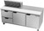 Beverage Air SPED72HC-08-2 72" W Three-Section Two Door Sandwich Top Refrigerated Counter