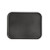 CAC China FGTD-1418BK 18" L x 14" W Fiberglass Black Rectangle Tray