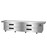 Hoshizaki CR110B Steelheart 110.5" W All Stainless Steel 2-Section with 4 Drawers Refrigerated Equipment Stand - 115 Volts
