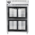 Continental Refrigerator D2RSNSGDHD 52" W Two-Section Glass Door Reach-In Designer Line Refrigerator