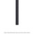 Metro 86Upbl Super Erecta Post 86"H Black Finish