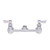 Fisher 61549 8" Centers 1/2" NPT Male Inlets Stainless Steel Backsplash Mount Control Valve