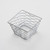 American Metalcraft BNRB46C Metal Square Birdnest Basket