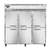Continental Refrigerator 3F-HD 78" W Three-Section Solid Door Reach-In Freezer - 115 Volts