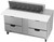 Beverage Air SPED60HC-12C-4 60" W Two-Section Four Drawer Sandwich Top Refrigerated Counter