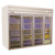 Howard McCray GF102-FF-B 103.75"W Four-Section Glass Door Freezer Frozen Foods Merchandiser