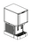 Scotsman HID525WX-1 Meridian 500 Lbs. Stainless Steel Water Cooled Nugget Ice and Water Dispenser - 115 Volts
