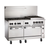Vulcan 60SS-6B24CBN 60" W Stainless Steel Natural Gas Endurance Restaurant Range - 302,000 BTU