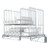 Metro CR2430OHC Overhead Wall-Mount Wire Cup Storage Shelf 30 3/4" x 25 1/4" x 29 3/4"