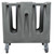 Vollrath ADC-4 Gray Adjustable Dish Caddy With Handle