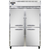 Continental Refrigerator 2FS-HD 52" W Two-Section Solid Door Reach-In Freezer - 115 Volts
