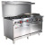 Admiral Craft BDGR-6024G/NG 60" Natural Gas Black Diamond Range with Griddle - 280,000 BTU
