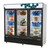 Migali C-72FM 82"W Three-Section Glass Door Competitor Series Freezer Merchandiser