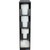 San Jamar L2203 Black Polystyrene 5-1/2"L x 13"W x 24-1/2"H Lid & Straw Tower
