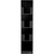 San Jamar L2203 Black Polystyrene 5-1/2"L x 13"W x 24-1/2"H Lid & Straw Tower