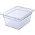 Carlisle 10222B07 8.7 Qt. 1/2 Size Capacity Clear Storplus Food Pan