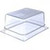 Carlisle 10222B07 8.7 Qt. 1/2 Size Capacity Clear Storplus Food Pan